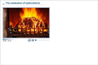 The combustion of hydrocarbons