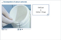 Decomposition of calcium carbonate