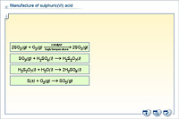 Manufacture of sulphuric(VI) acid