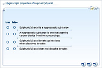 Properties of sulphuric(VI) acid