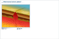 What moves tectonic plates?