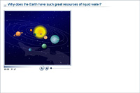 Why does the Earth have such great resources of liquid water?