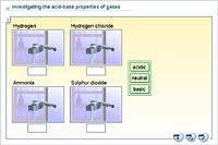 Investigating the acid-base properties of gases