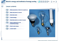 Electric energy and methods of energy saving