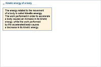 Kinetic energy of a body