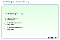 Kinetic energy and the mass of the body