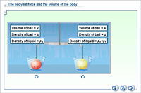 The buoyant force and the volume of the body