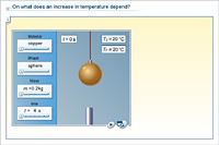 On what does an increase in temperature depend?