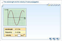 The wavelength and the velocity of wave propagation
