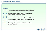 The properties of gamma radiation