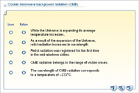 Cosmic microwave background radiation (CMB)