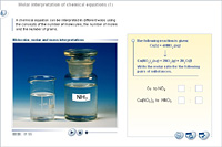 Molar interpretation of chemical equations (1)