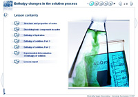 Enthalpy changes in the solution process