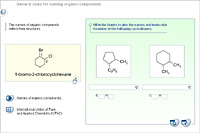 General rules for naming organic compounds