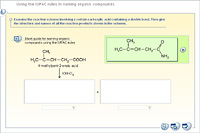 Using the IUPAC rules in naming organic compounds