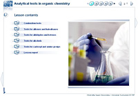 Analytical tests in organic chemistry