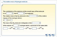 The relative mass of hydrogen molecule