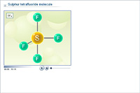 Sulphur tetrafluoride molecule