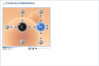 A molecule of methanamine