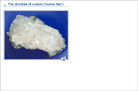 The structure of sodium chloride NaCl