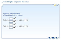Calculating the composition of a mixture