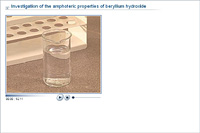 Investigation of the amphoteric properties of beryllium hydroxide