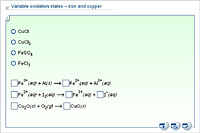 Variable oxidation states – iron and copper
