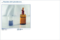 Reaction with hydroxide ions