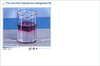 The reduction of potassium manganate(VII)