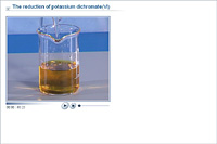 The reduction of potassium dichromate(VI)