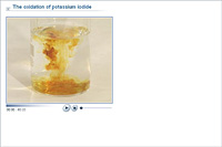The oxidation of potassium iodide