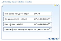 Determining standard enthalpies of reaction
