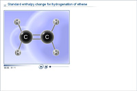 Standard enthalpy change for hydrogenation of ethene