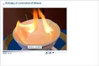 Enthalpy of combustion of ethanol