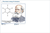 Resonance energy for benzene