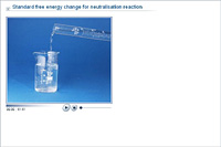 Standard free energy change for neutralisation reaction