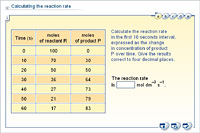 Calculating the reaction rate