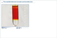 The reaction between bromate and bromide ions
