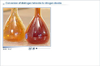Conversion of dinitrogen tetroxide to nitrogen dioxide
