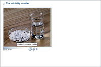 The solubility in water