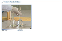 Titration of acid with base