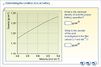 Determining the condition of a car battery