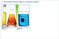 The formation of metal complexes as acid-base reactions
