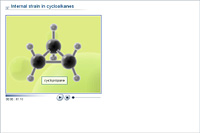 Internal strain in cycloalkanes