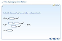 Other physical properties of alkanes