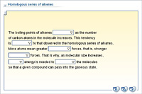 Homologous series of alkenes
