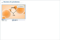 Structure of cycloalkenes