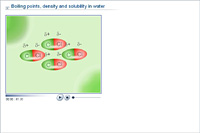 Boiling points, density and solubility in water