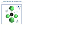 Tetrachloromethane molecule