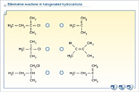 Elimination reactions in halogenated hydrocarbons